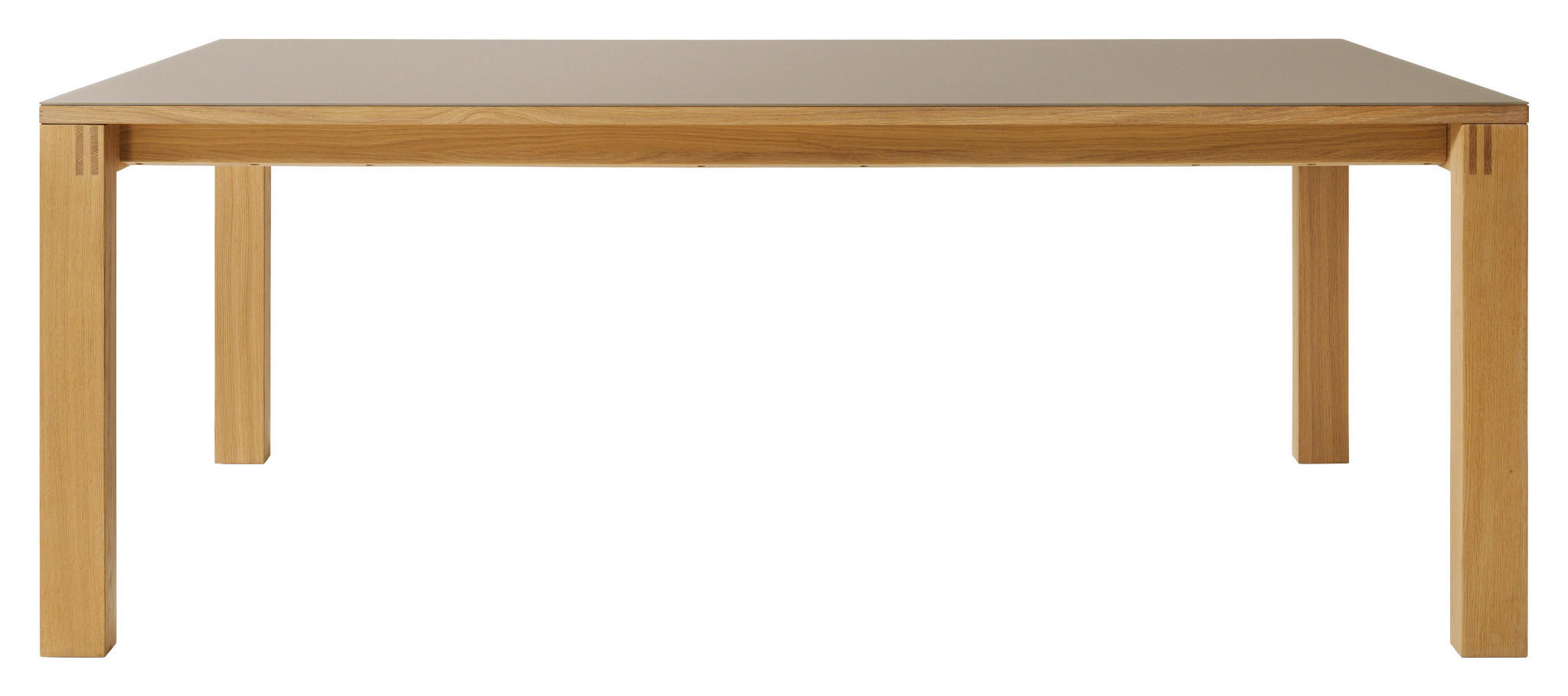 ESSTISCH in Holz, Glas 250/100/75 cm  - Taupe/Eichefarben, Design, Glas/Holz (250/100/75cm) - Team 7
