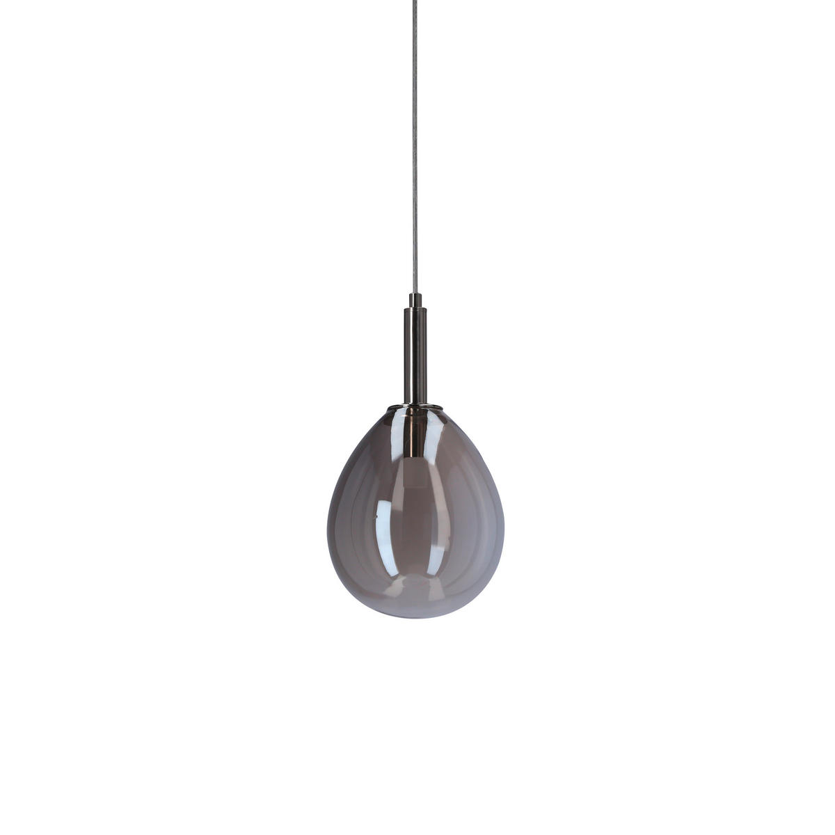 LED-HÄNGELEUCHTE Lukka 18/18/115 cm   - Chromfarben/Silberfarben, Design, Glas/Metall (18/18/115cm)