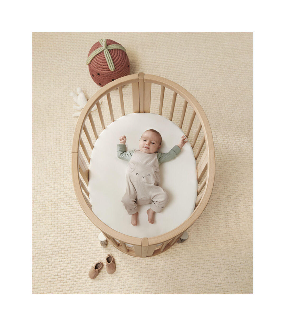 KINDERMATRATZE Sleepi Mini V3  76,4/59 cm    - Weiss, Basics, Textil (76,4/59cm) - Stokke