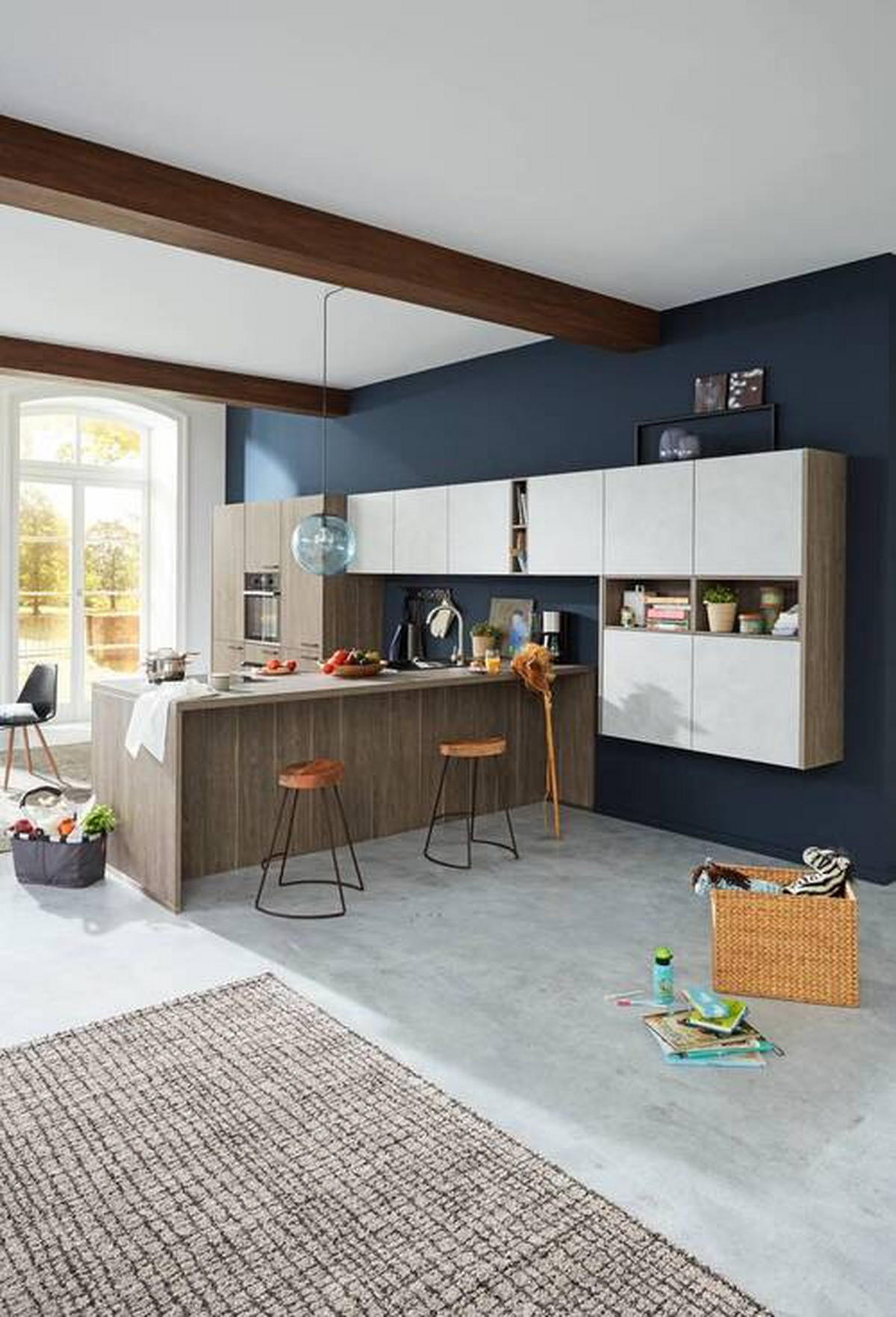 KUCHYŇA NA MIERU DK104 - sivá/farba duba, Modern, kompozitné drevo - Dieter Knoll