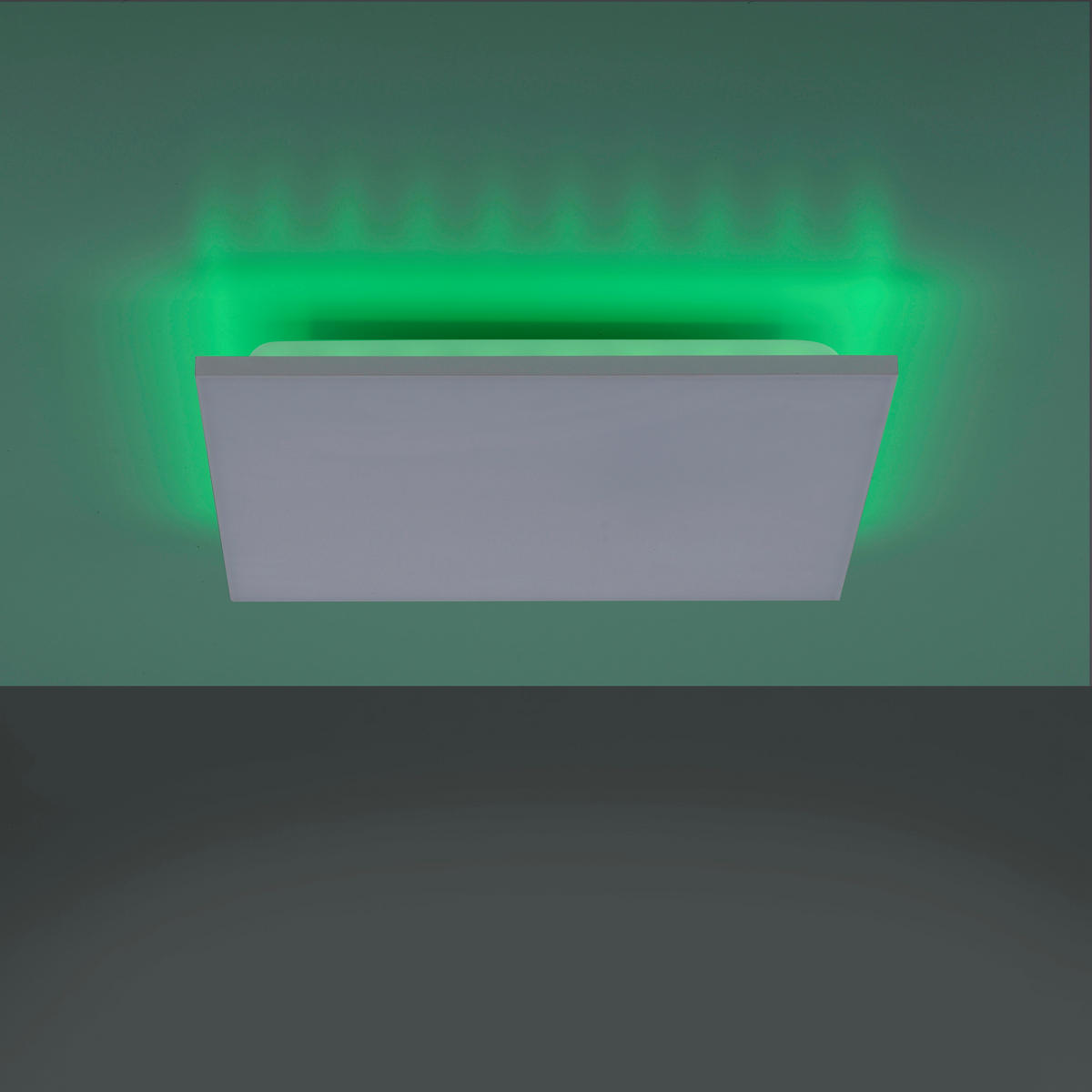 LED-DECKENLEUCHTE Gustav 45/45/7 cm   - Weiß, Design, Kunststoff/Metall (45/45/7cm)