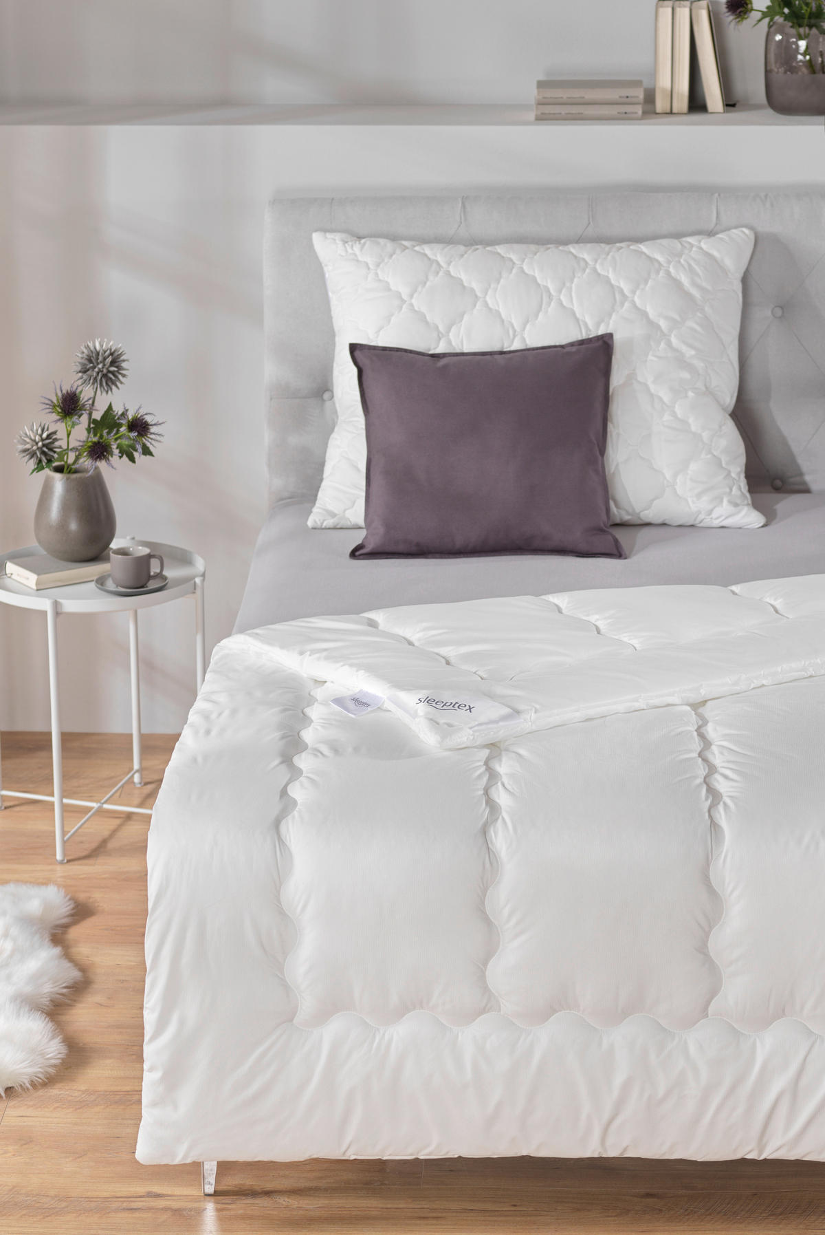 EGÉSZ ÉVES PAPLAN 140/200 cm  - fehér, Basics, textil (140/200cm) - Sleeptex