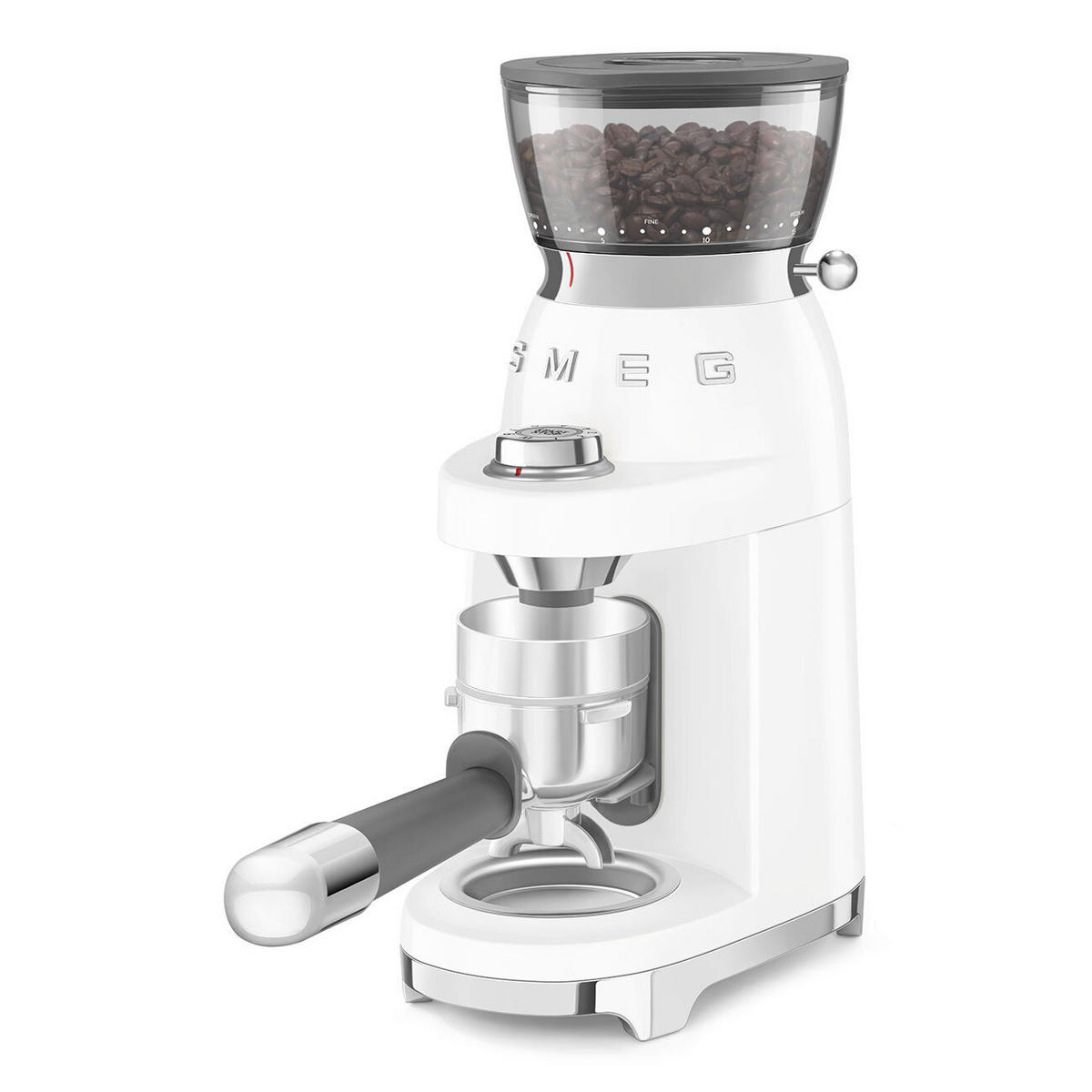 MLINČEK ZA KAVO  50`Style  15/35/22 cm                 - bela/visoki sijaj, Basics, kovina/umetna masa (15/35/22cm) - SMEG