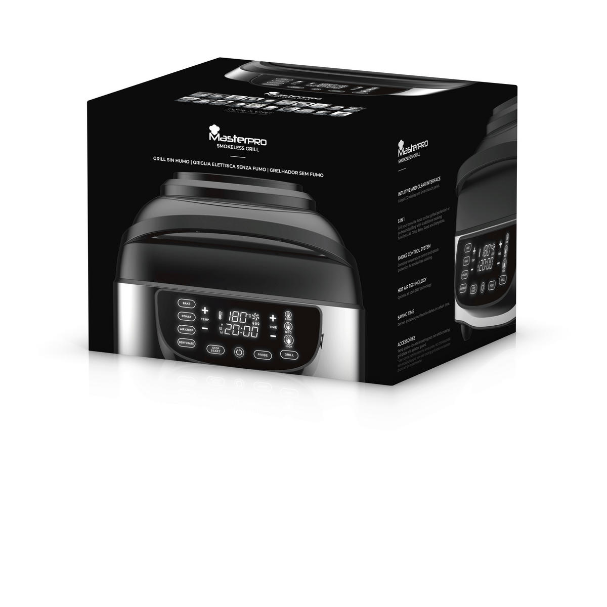 ELEKTROGRILL - Schwarz, Trend, Kunststoff (47,5/38/34,5cm) - Masterpro
