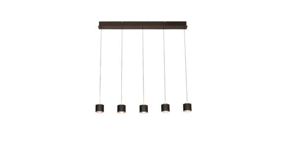 LED-HÄNGELEUCHTE Columbia 90/10/170 cm  - Schwarz, Design, Kunststoff/Metall (90/10/170cm) - Novel