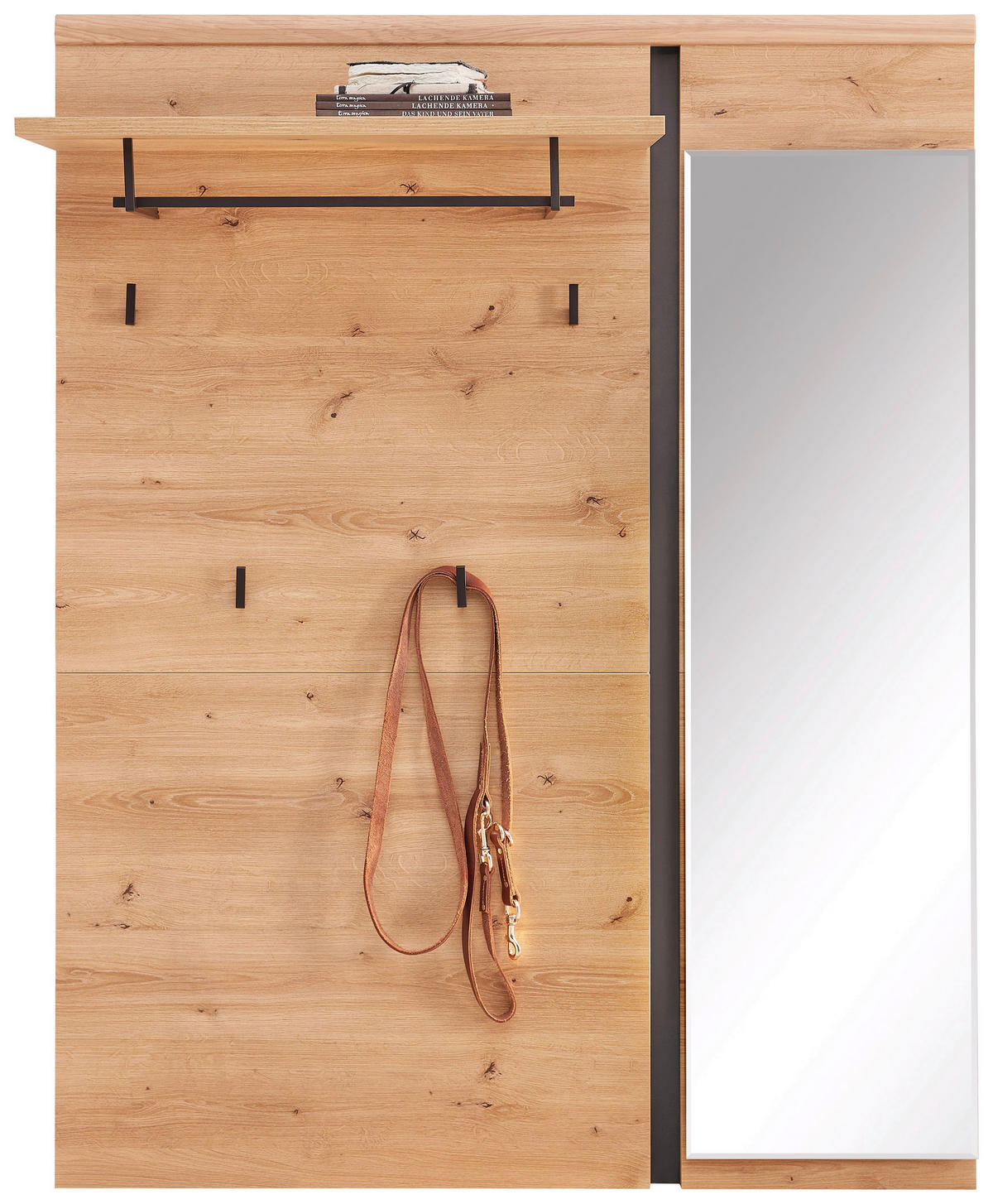 GARDEROBENPANEEL  in 120/154/32 cm  - Eichefarben, Natur, Glas/Holzwerkstoff (120/154/32cm) - Linea Natura