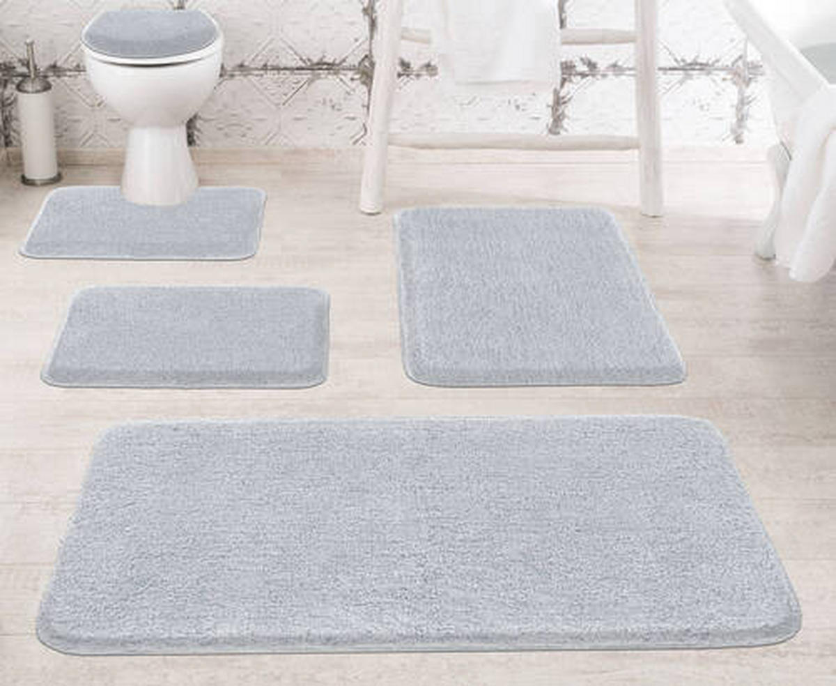 KOBEREC DO KOUPELNY, 70/120 cm - šedá, Basics, textil/plast (70/120cm) - Grund