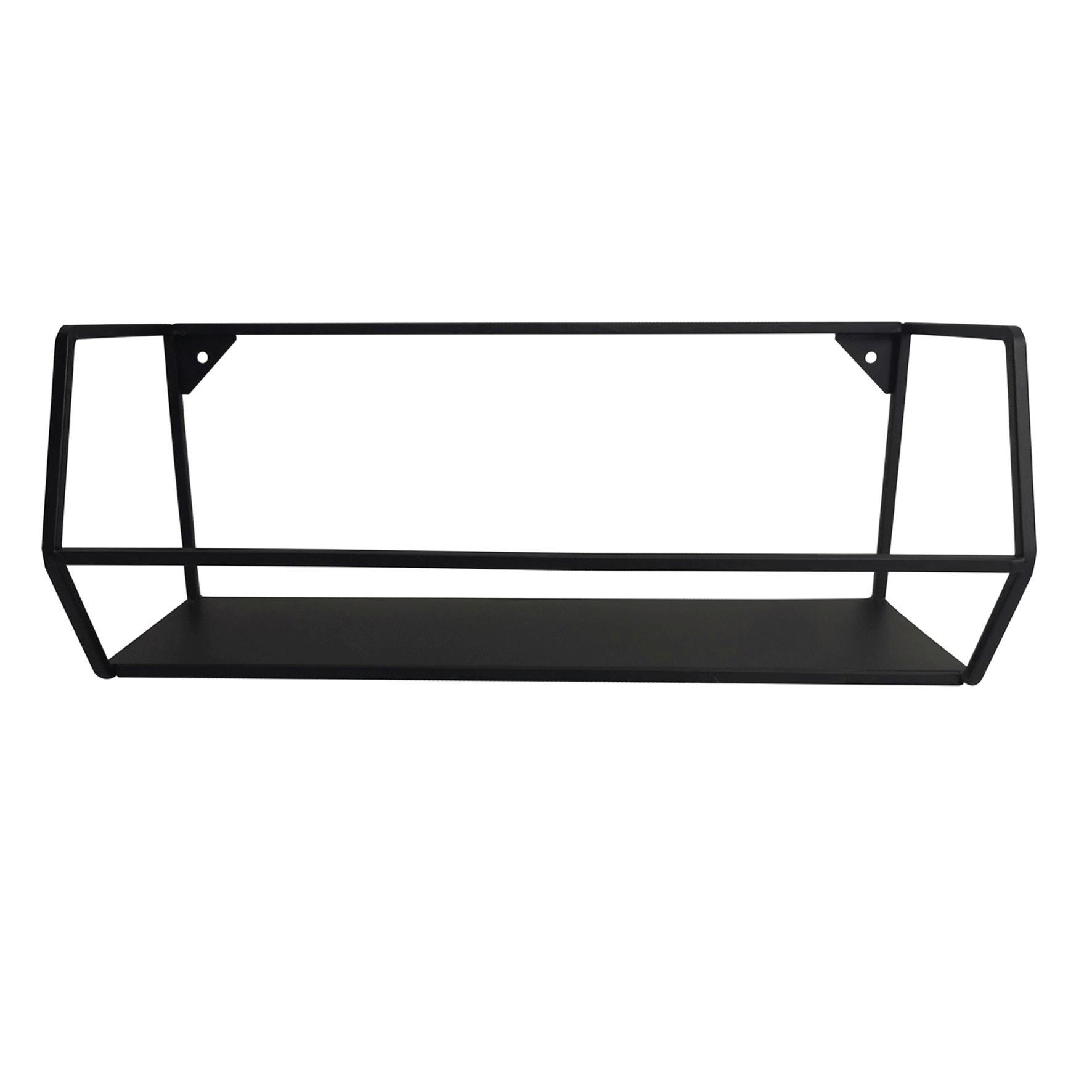 WANDREGAL Schwarz  - Schwarz, Trend, Metall (40/16/16cm) - Landscape