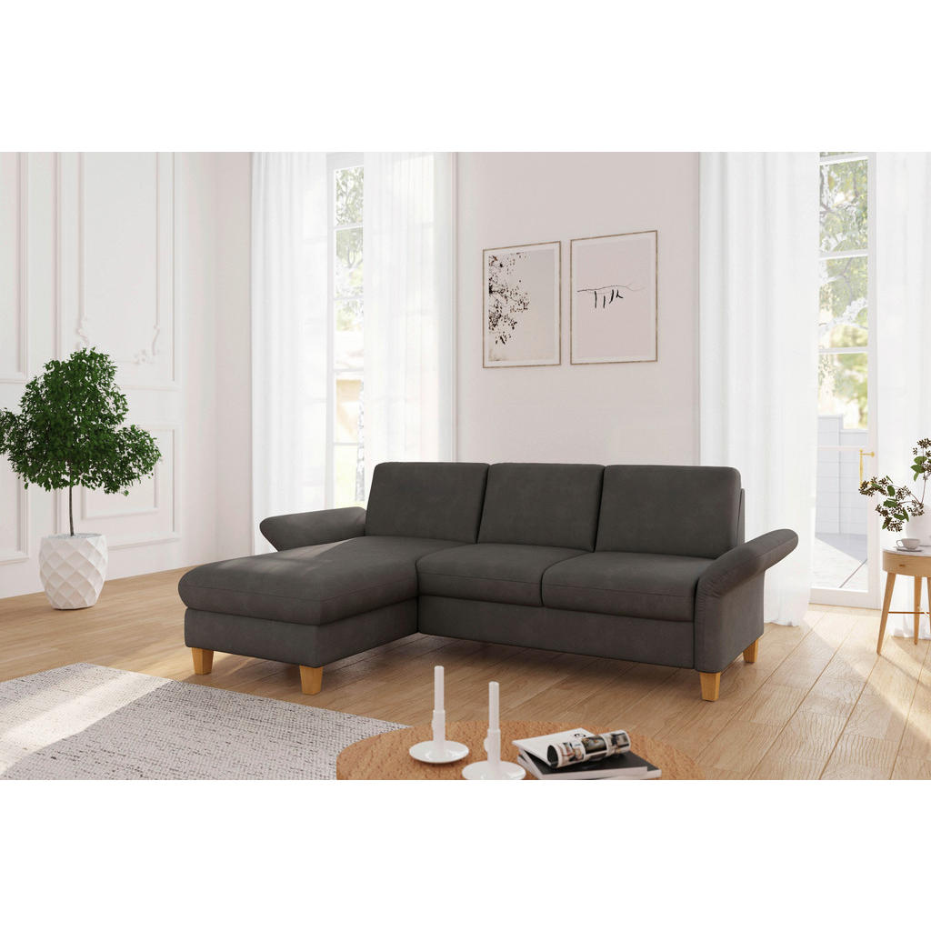 Sit & More ROHOVÁ SEDAČKA, textil, grafitová