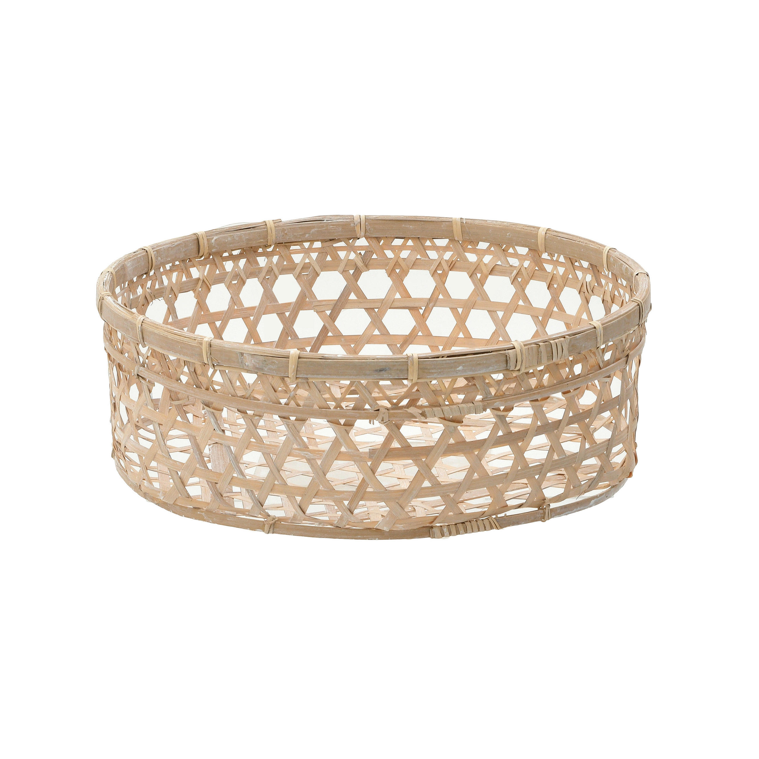 KORB  - Beige, Trend, Holz (46/46/17cm)