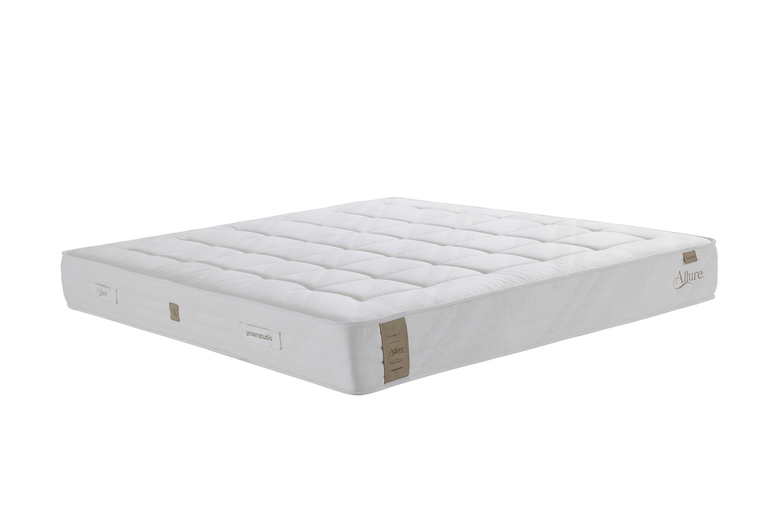 BOXSPRINGMATRATZE ALLURE SAN REMO H3, 100/200 cm, Höhe ca.:  - Creme, Basics, Textil (100/200cm)