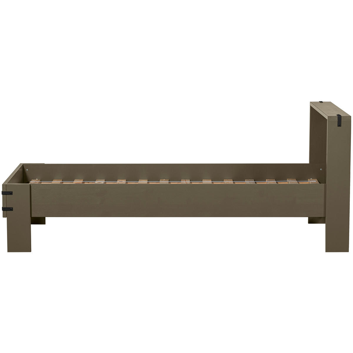 BETT 200/90 cm  in Grün  - Grün, Design, Holz (200/90cm) - Livetastic