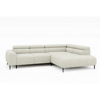 SOFFA i textil ecru  - svart/ecru, Design, metall/textil (304/77/108cm) - Stylife