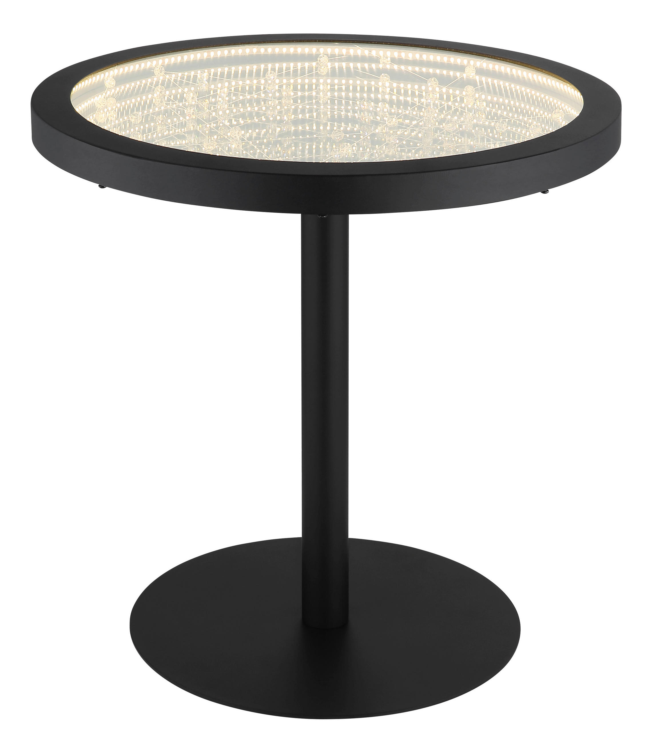 LED-TISCHLEUCHTE 50/47,5 cm   - Klar, Design, Glas/Kunststoff (50/47,5cm) - Globo