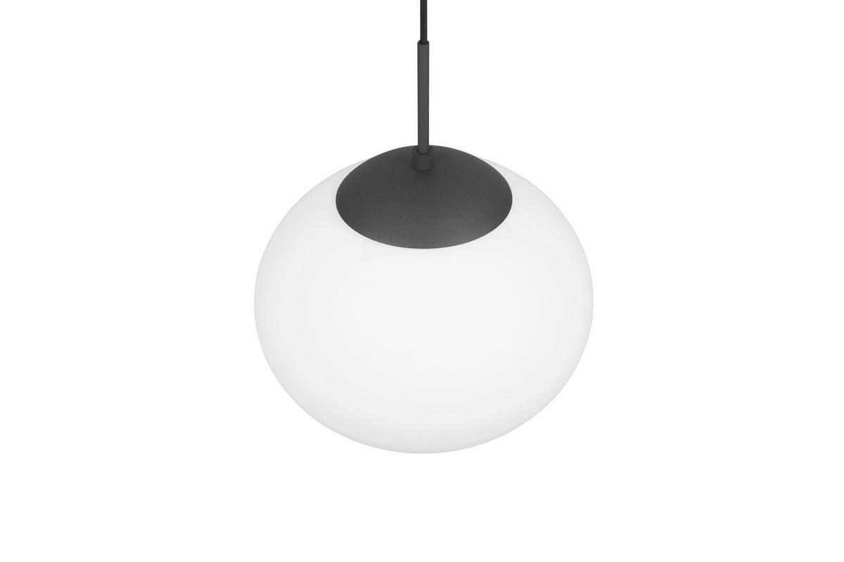 HÄNGLAMPA Fomento 30/150 cm  - vit/svart, Basics, metall/glas (30/150cm) - Trio Leuchten