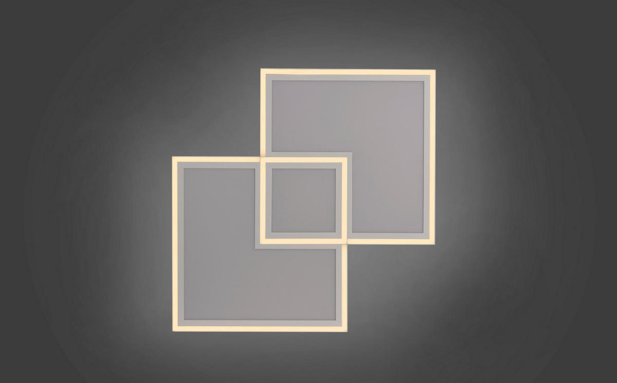 LED-DECKENLEUCHTE 51 W    67/67/5 cm  - Weiss, Trend, Kunststoff/Metall (67/67/5cm) - Novel