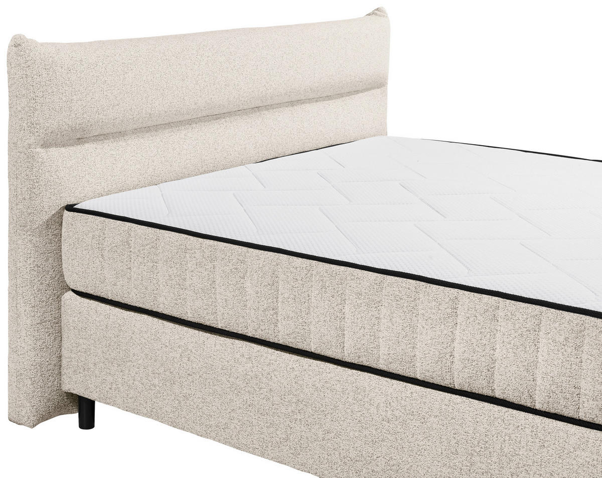 BOXSPRINGBETT 180/200 cm  in Beige  - Beige, MODERN, Holzwerkstoff/Kunststoff (180/200cm) - MID.YOU