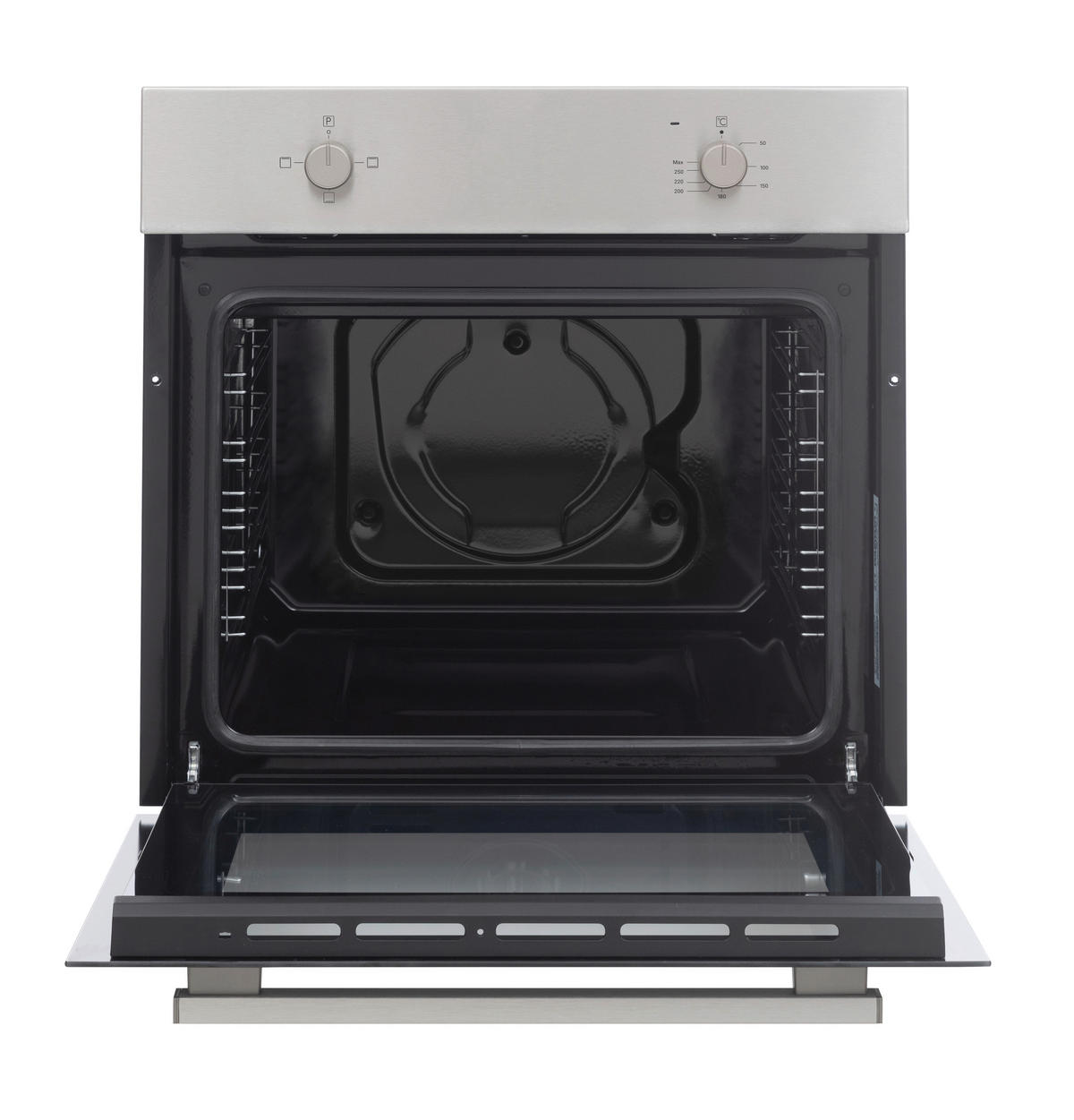 EINBAUBACKOFEN  - Grau, Basics, Glas/Metall (59.5/59.5/57.5cm) - Daewoo