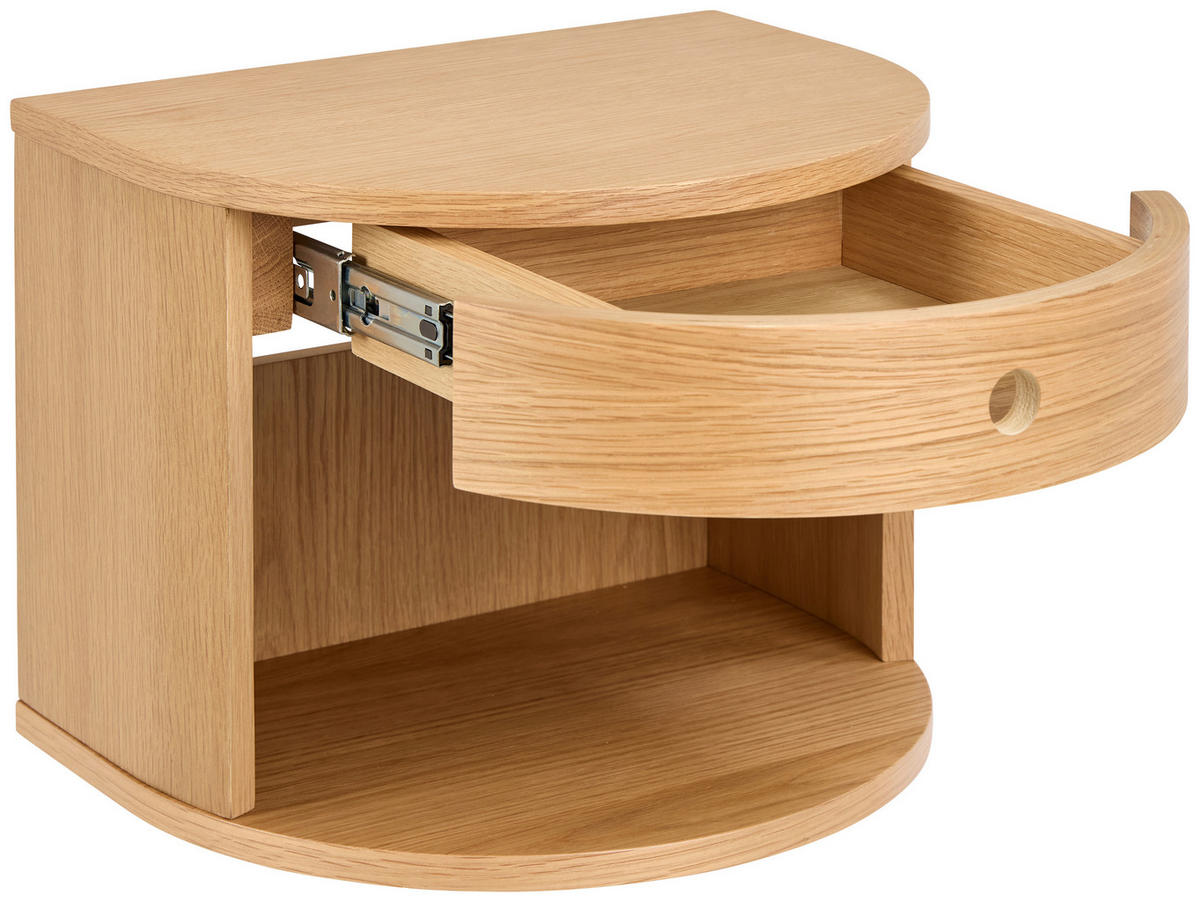 NACHTTISCH 40/30/31,5 cm  in furniert Eichefarben  - Eichefarben, Modern, Holzwerkstoff (40/30/31,5cm) - MID.YOU