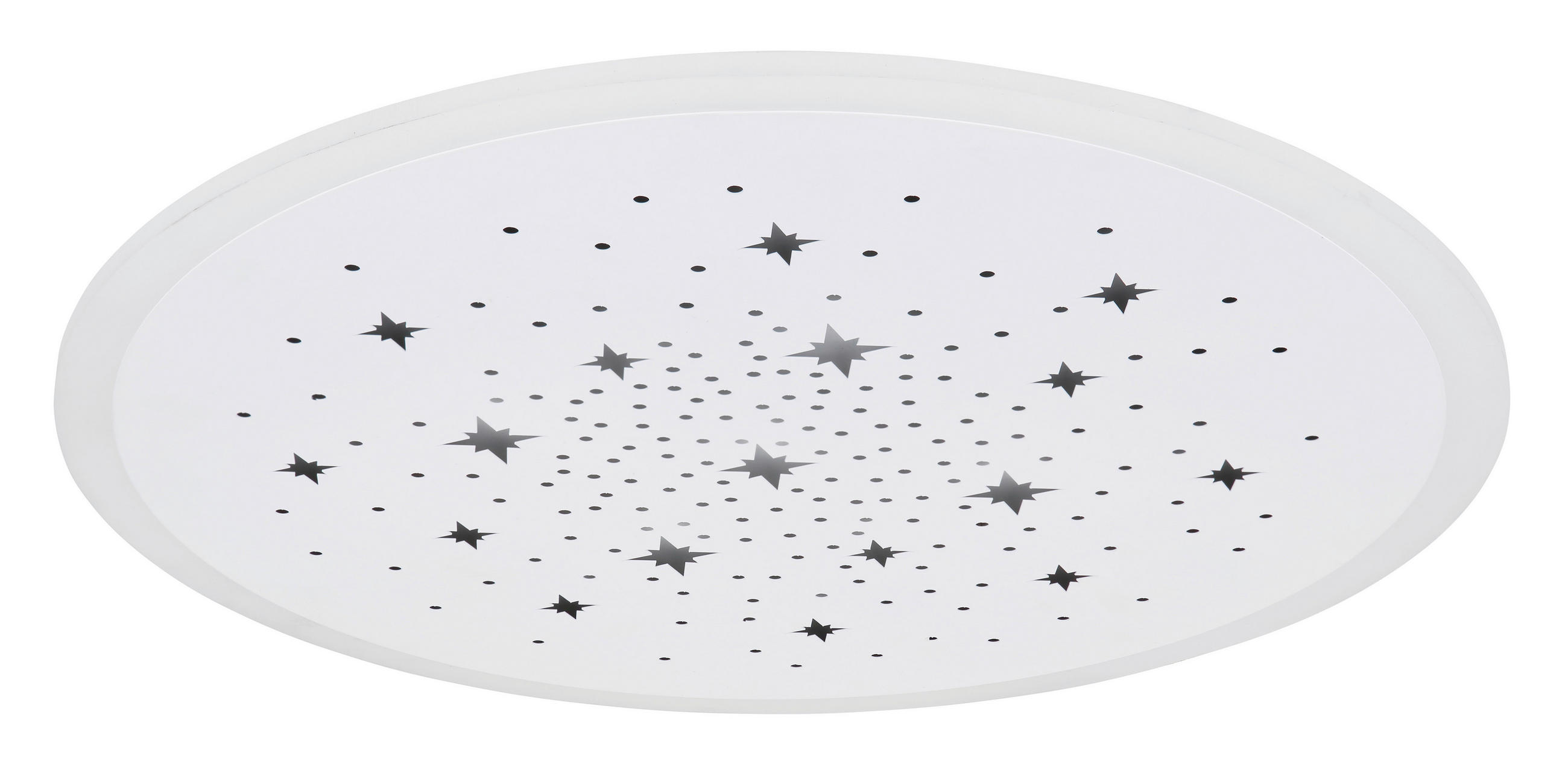 LED-DECKENLEUCHTE 38/5 cm   - Weiß, Design, Kunststoff/Metall (38/5cm) - Globo