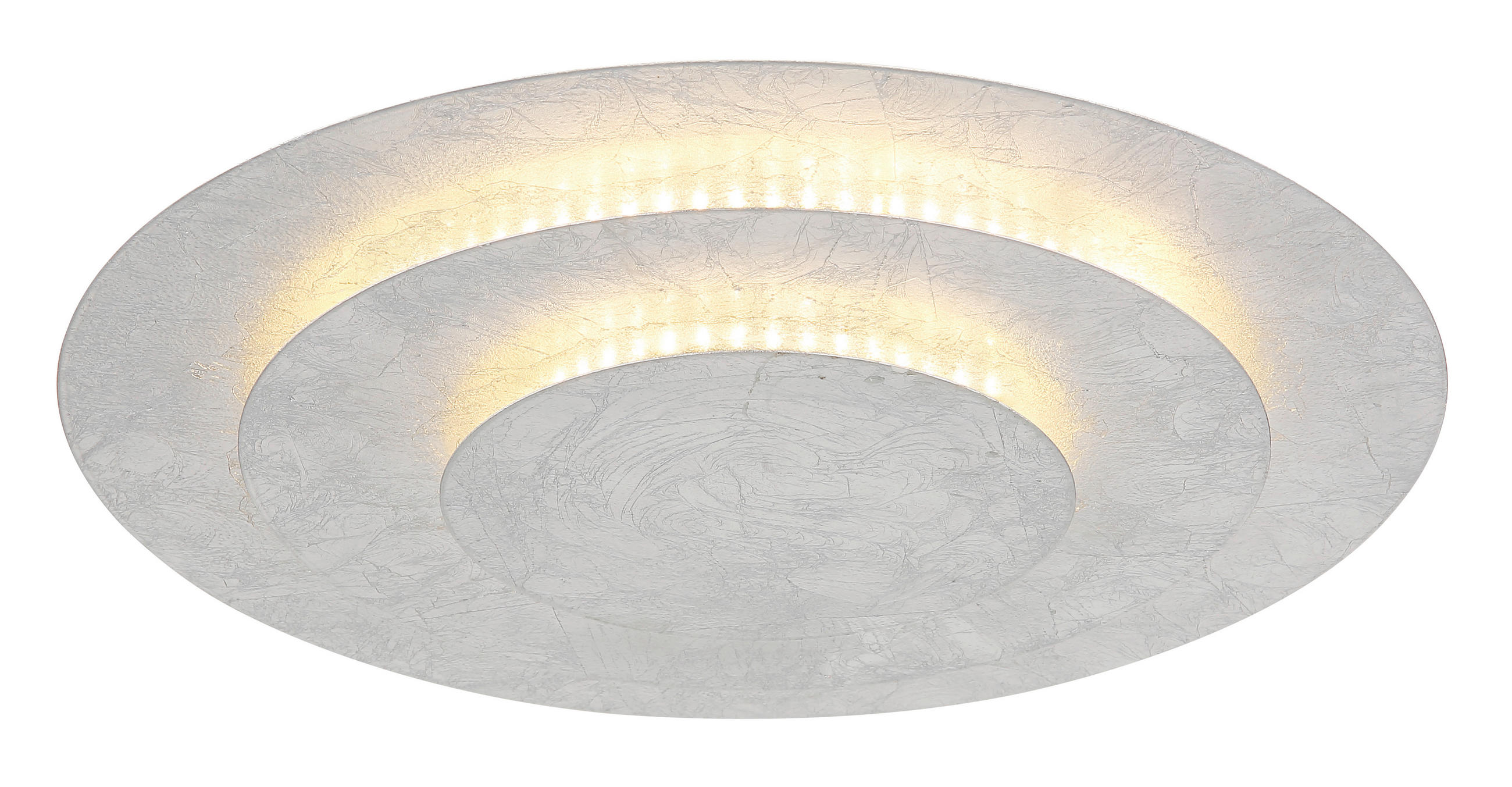 LED-DECKENLEUCHTE  35/7 cm    - Silberfarben, Design, Metall (35/7cm) - Globo