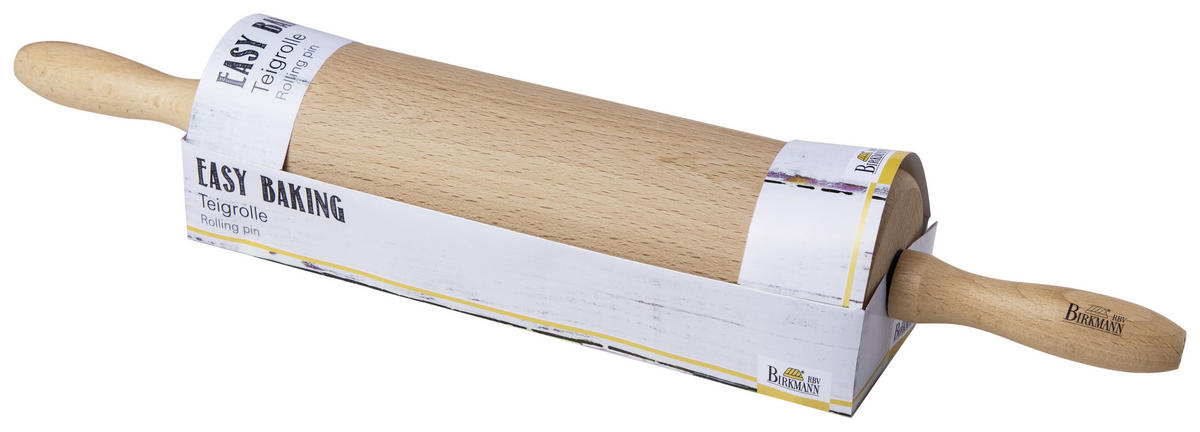 TEIGROLLE - Buchefarben, Basics, Holz (25/7/7cm) - Birkmann