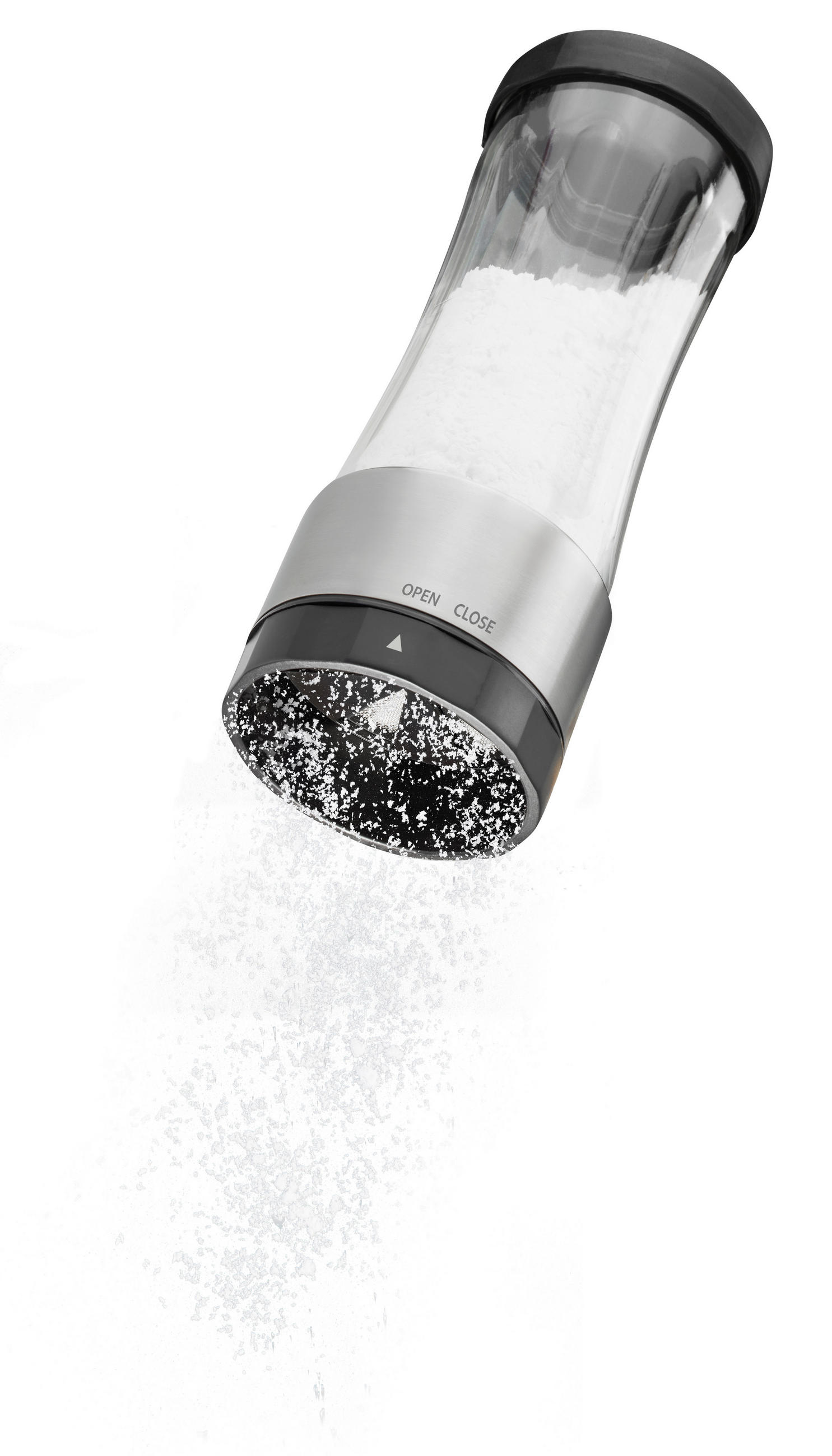 PUDERZUCKERSTREUER - Silberfarben/Schwarz, Basics, Kunststoff/Metall (7/19,5cm) - Gefu