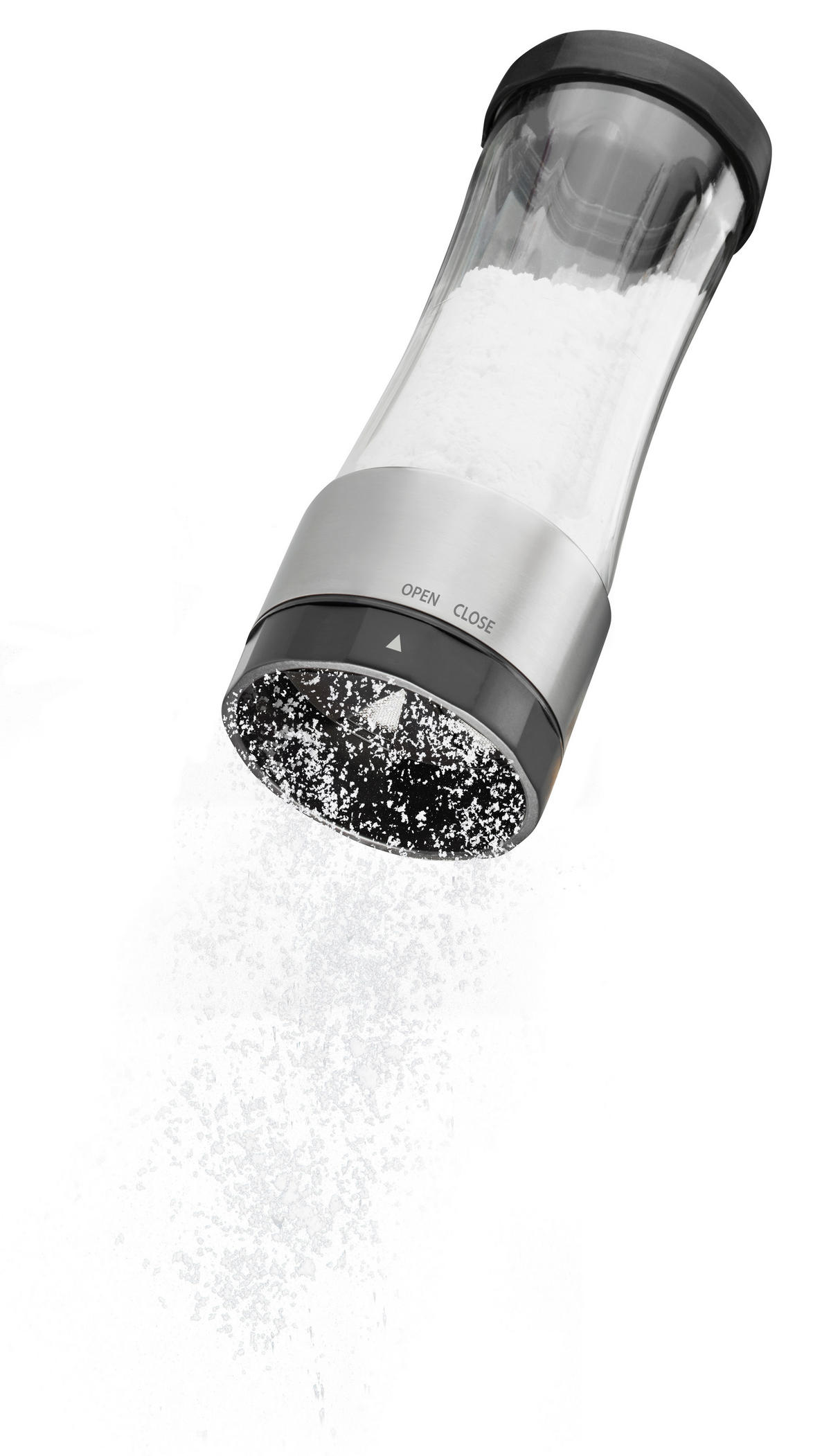 PUDERZUCKERSTREUER DISPENSO Metall, Kunststoff  - Silberfarben/Schwarz, Basics, Kunststoff/Metall (7/19,5cm) - Gefu