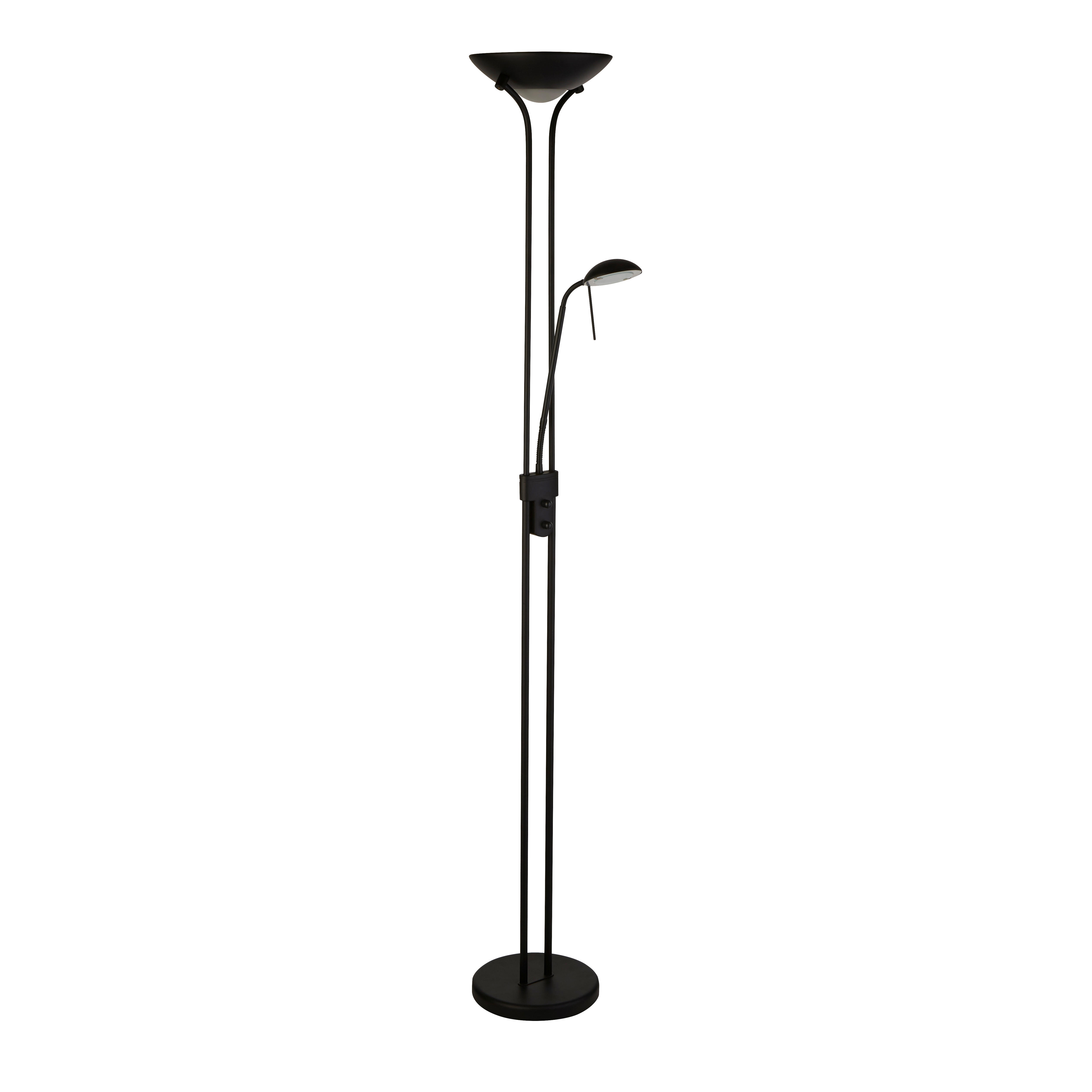 LED-GOLVLAMPA Mother & Child  25.4/180/25.4 cm   - svart, Basics, metall/glas (25.4/180/25.4cm)