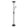 LED-STEHLEUCHTE  25.4/180/25.4 cm   - Schwarz, Basics, Glas/Kunststoff (25.4/180/25.4cm) - Searchlight