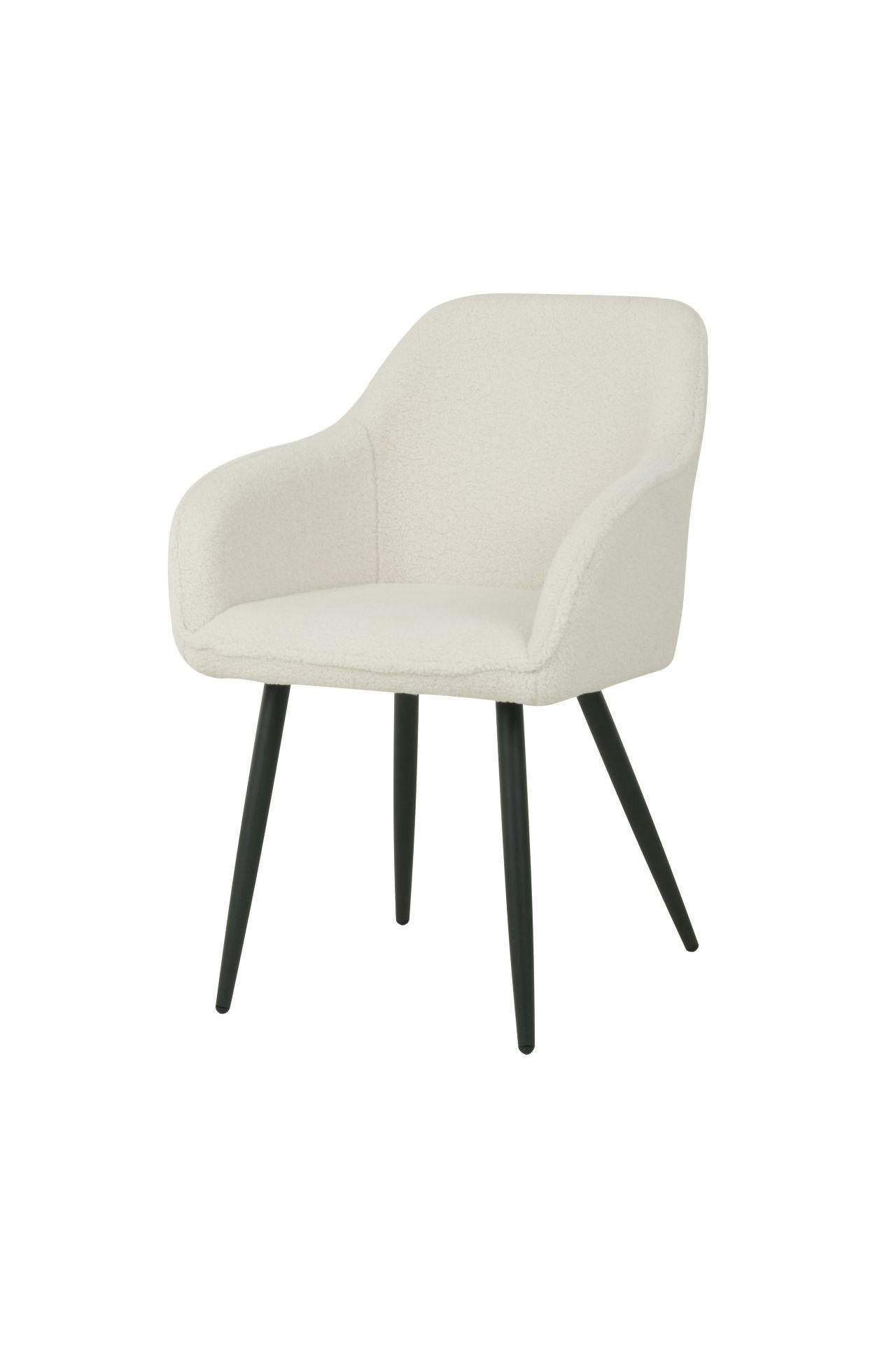 Thumbnail - Livetastic Armlehnstuhl, Weiß, Holz, Metall, Textil, Pappel, Sperrholz, Füllung: Schaumstoff, Rundrohr, 56x82x60 cm, Ess...