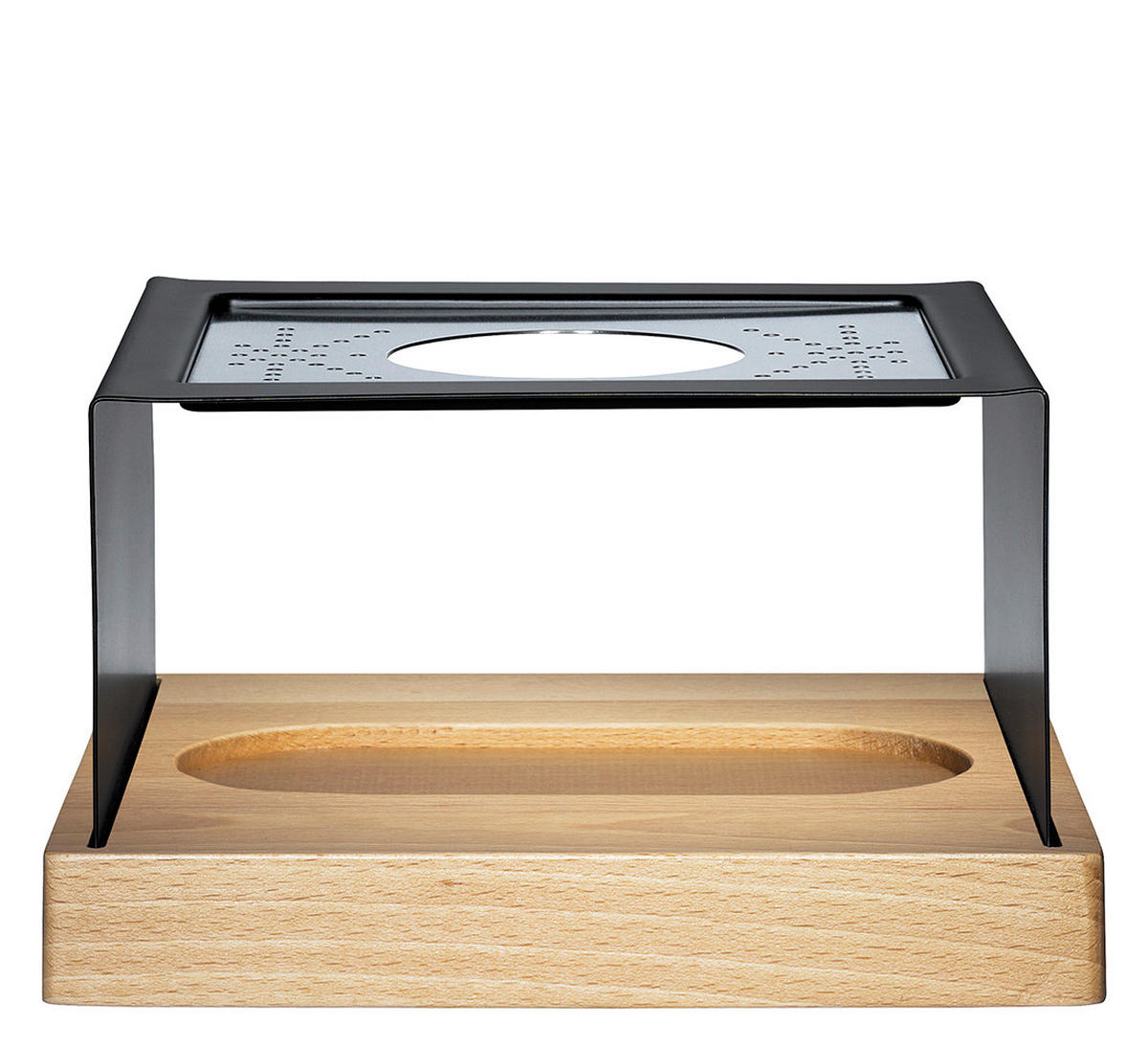 RACLETTE-GRILL GOURMET PARTY  - Schwarz, KONVENTIONELL, Holz/Metall (22,5/23,5/11,5cm) - Spring