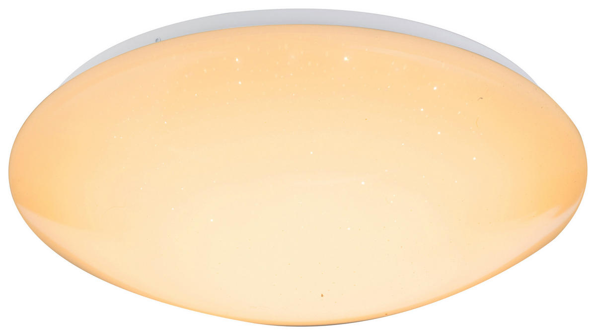 LED-DECKENLEUCHTE - Opal/Weiß, Basics, Kunststoff/Metall (39/11cm) - Globo