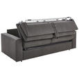 SCHLAFSOFA Webstoff Graphitfarben  - Schwarz/Graphitfarben, KONVENTIONELL, Kunststoff/Textil (218/84/98cm) - Novel