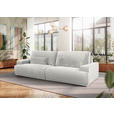 BIGSOFA Chenille Beige  - Beige/Schwarz, KONVENTIONELL, Kunststoff/Textil (282/73/115cm) - Carryhome