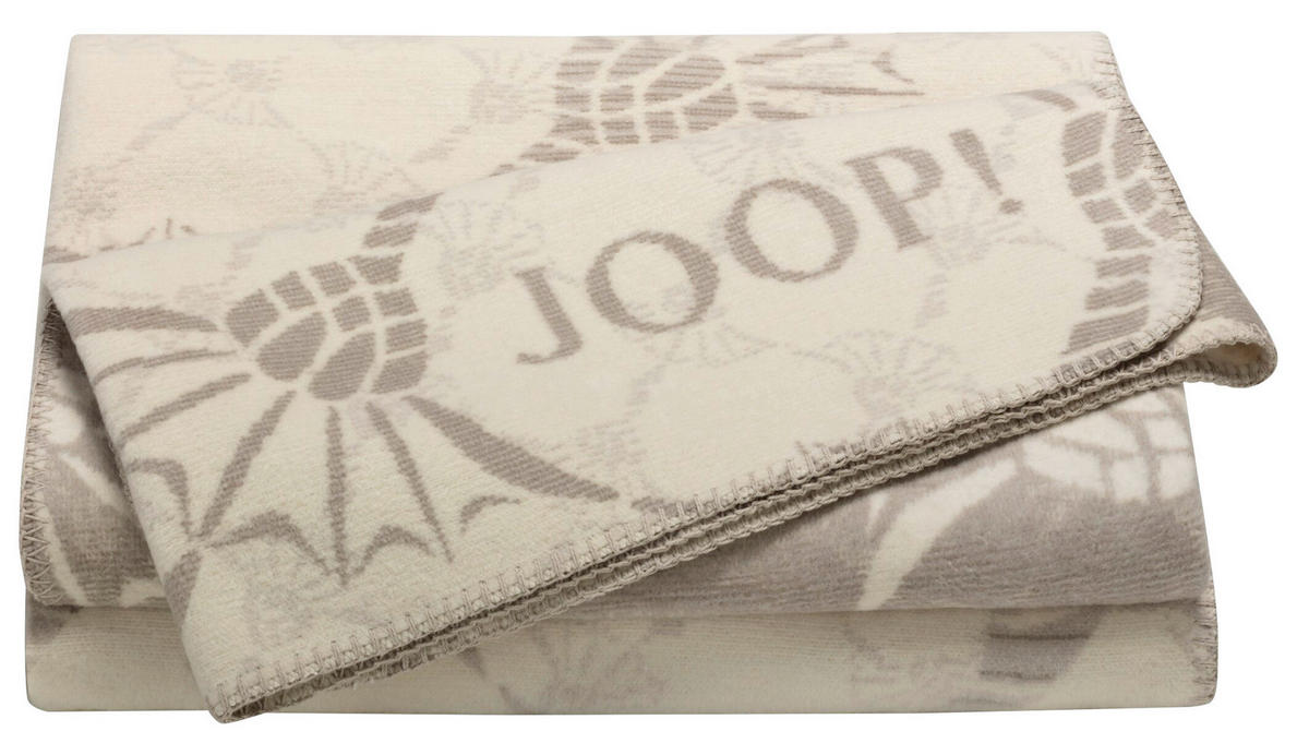 DOMÁCÍ DEKA, bavlna, 150/200 cm - bílá/světle šedá, Design, textil (150/200cm) - Joop!