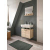 BADEZIMMER 2-teilig  in 57 cm  - Schwarz/Sonoma Eiche, MODERN, Glas/Holzwerkstoff (57cm) - MID.YOU