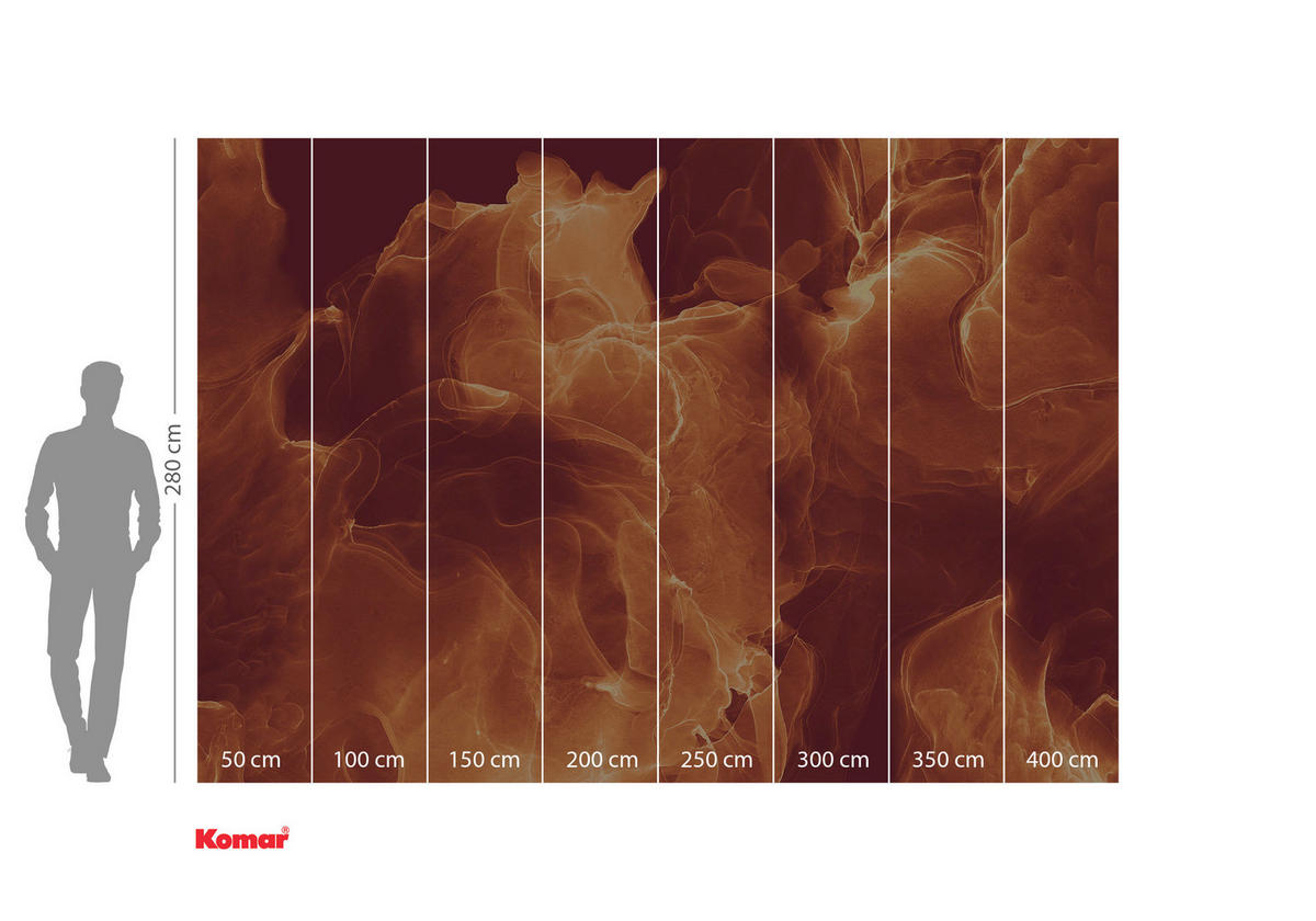 FOTOTAPETE - Gelb/Rot, Trend, Papier (400/280cm) - Komar