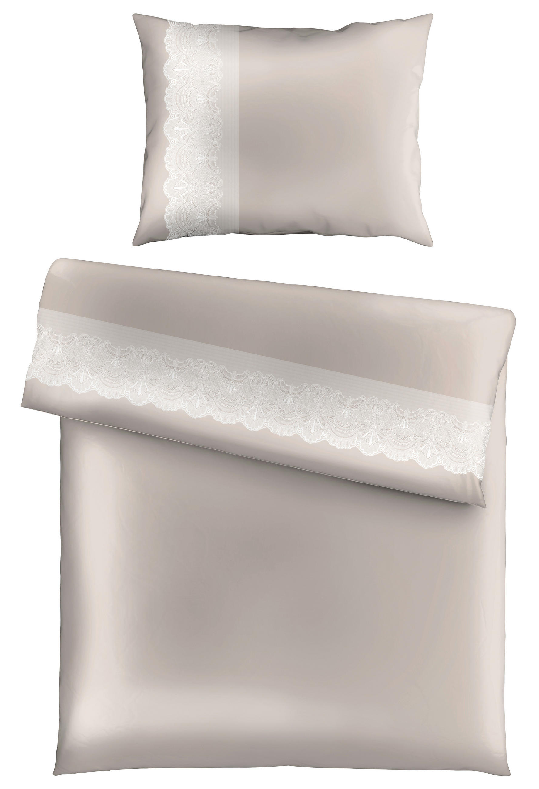 POSTELJINA   - bijela/bež, Konvencionalno, tekstil (180/260cm) - Novel