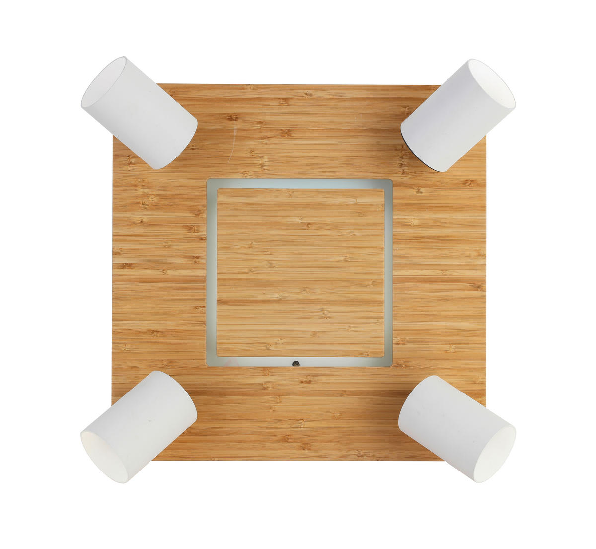 LED-STRAHLER - Weiss/Schwarz, Konventionell, Naturmaterialien/Kunststoff (40/40/14cm) - Novel