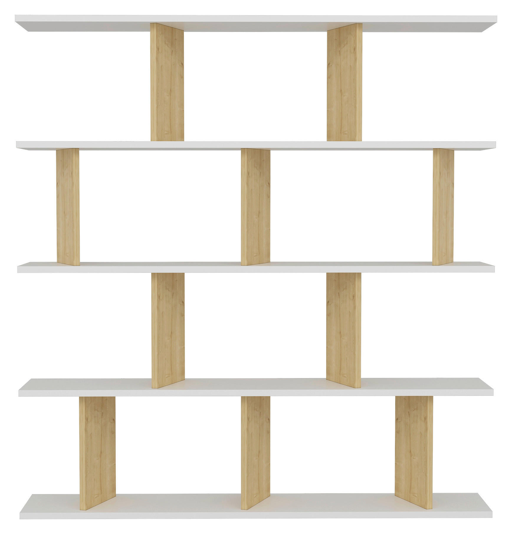 Livetastic REGÁL, biela, 130/137/25 cm