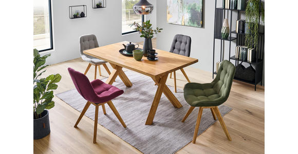 STUHL Flachgewebe Schwarz - Schwarz, KONVENTIONELL, Holz/Textil (56/84/63cm) - Carryhome