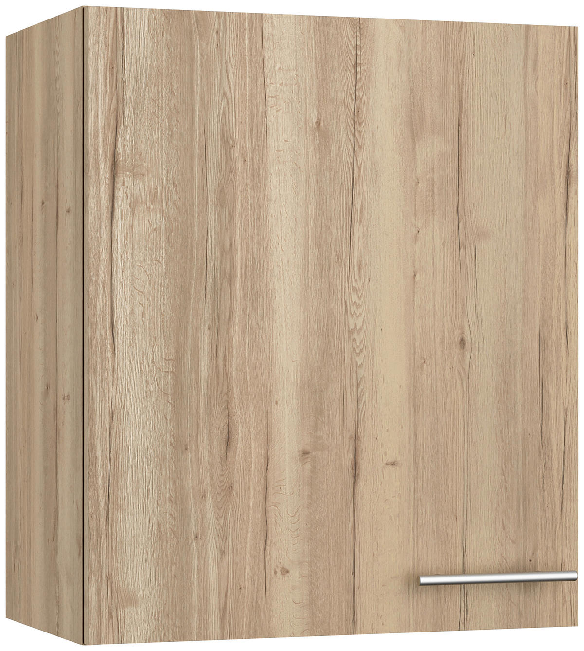 KÜCHENBLOCK 210 cm   in Eichefarben  - Edelstahlfarben/Eichefarben, Basics, Holzwerkstoff/Metall (210cm) - Optifit