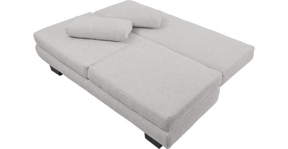 SCHLAFSOFA in Hellgrau - Wengefarben/Hellgrau, Design, Holz/Textil (203/94/100cm) - Novel