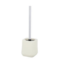 WC-BÜRSTENGARNITUR - Ecru/Chromfarben, KONVENTIONELL, Keramik/Kunststoff (11/38,5/11cm) - Schöner Wohnen