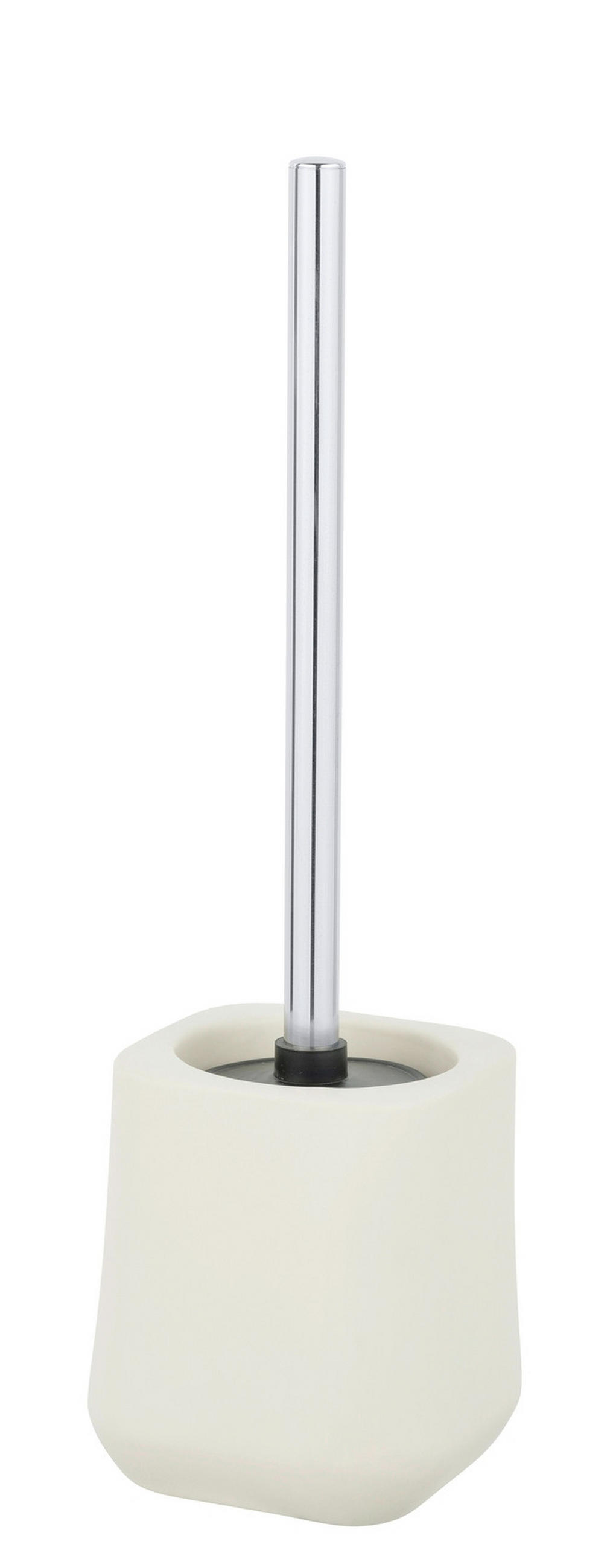 WC-BÜRSTENGARNITUR - Ecru/Chromfarben, KONVENTIONELL, Keramik/Kunststoff (11/38,5/11cm) - Schöner Wohnen