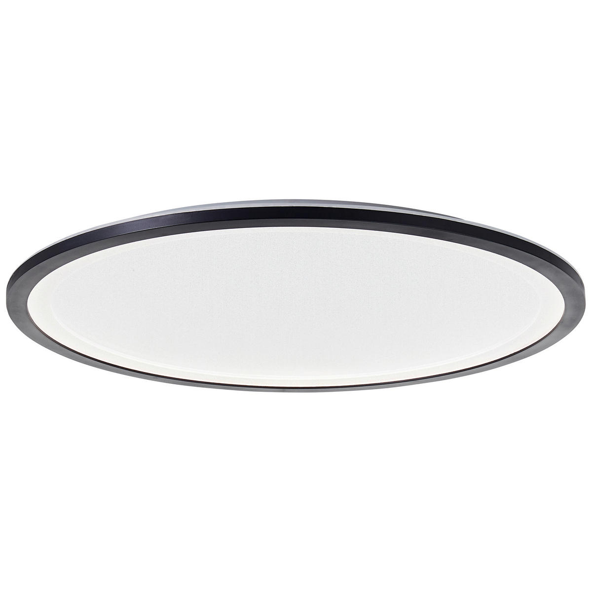 LED PLAFONJERA - bela/crna, Dizajnerski, plastika (50/3cm)