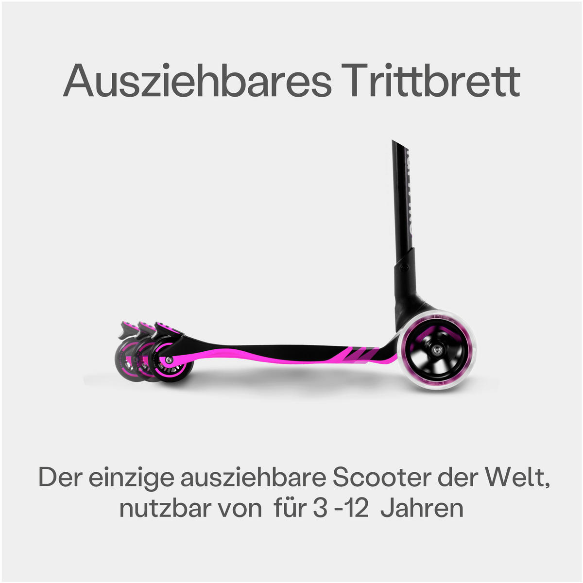 KINDERSCOOTER Xtend Scooter  - Pink, Basics, Metall (25/89/60cm)
