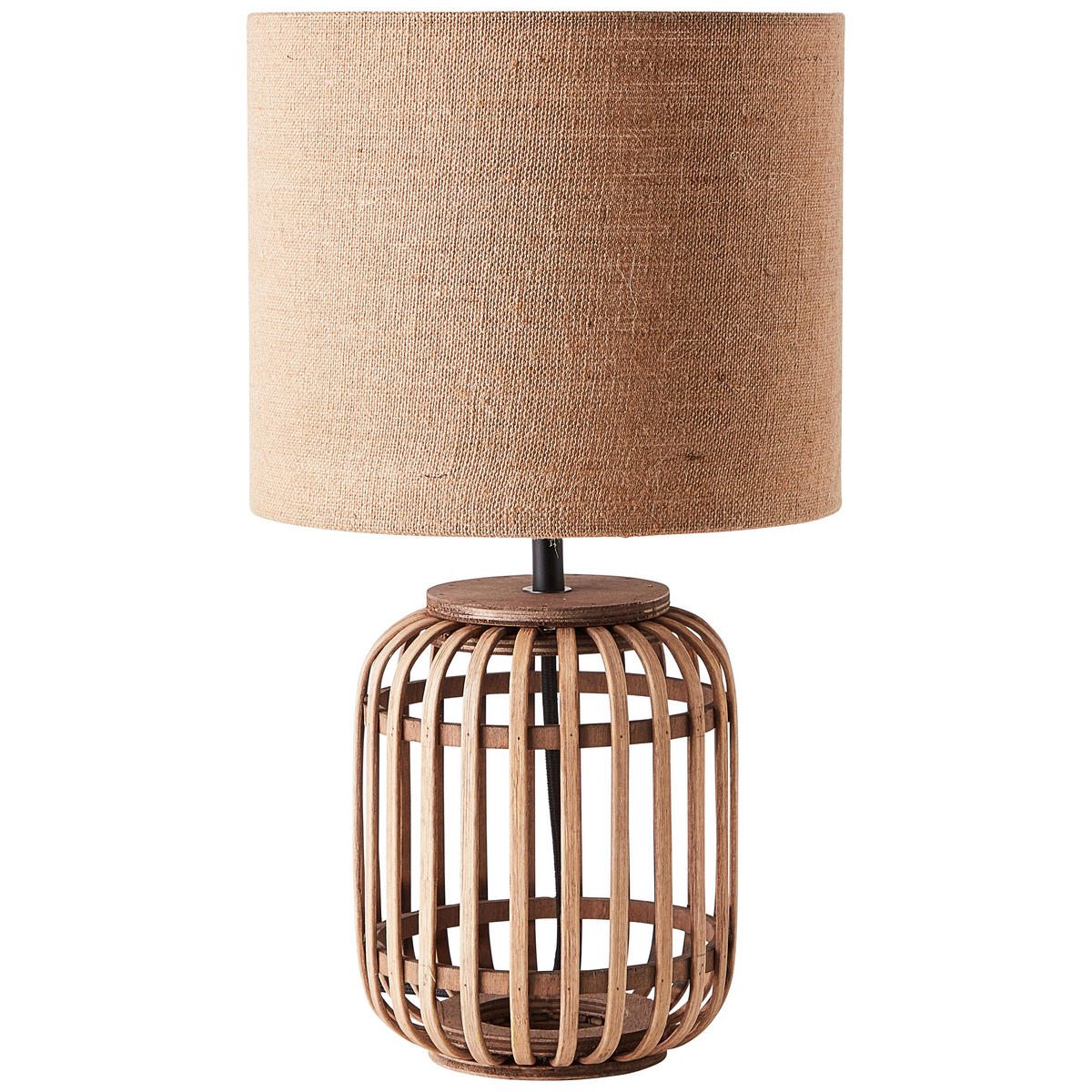 TISCHLEUCHTE - Naturfarben, Natur, Holz/Textil (24/42,5cm) - Brilliant