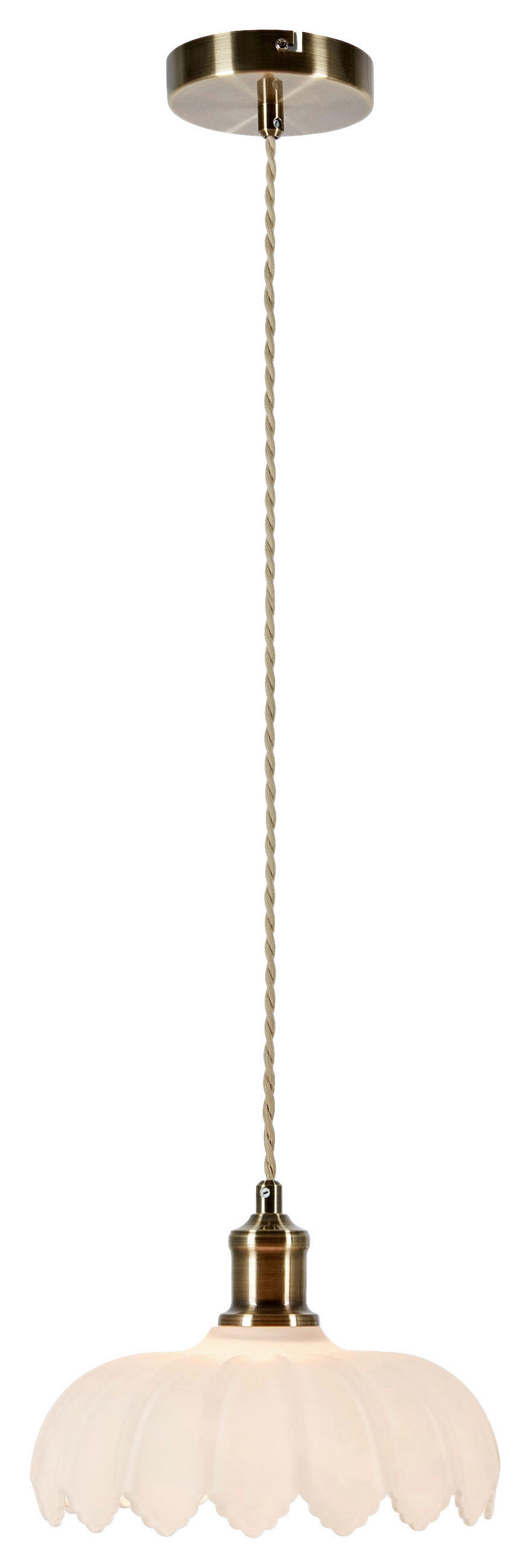 HÄNGELEUCHTE KURAGE 25,5/18 cm   - Weiß, Basics, Metall (25,5/18cm) - Markslöjd